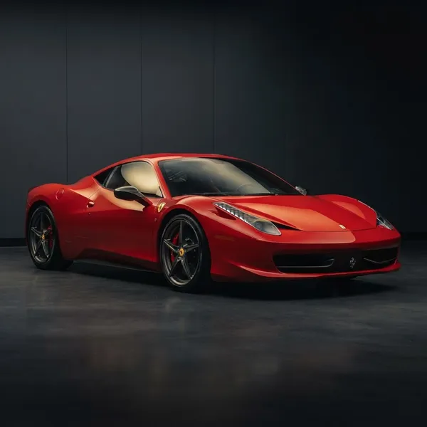 Red Ferrari 458 Italia supercar