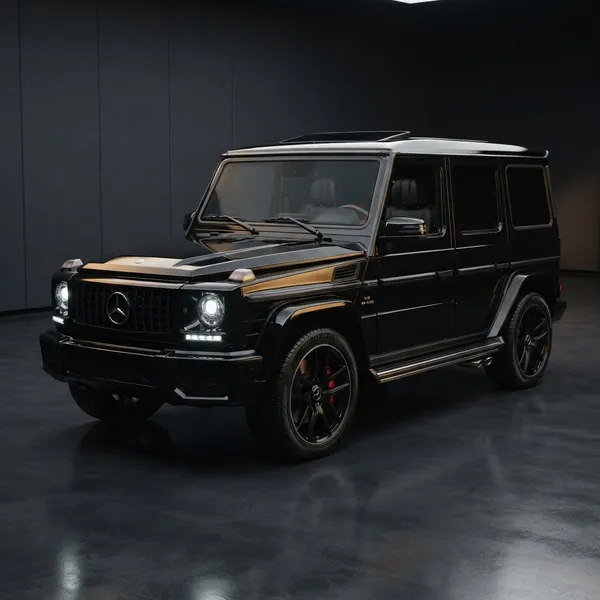 Black Mercedes G-Class luxury SUV