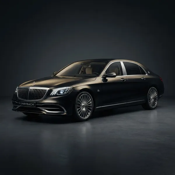 Black Mercedes-Maybach S 500 luxury sedan