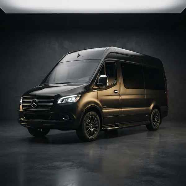 Black Mercedes Sprinter VIP van