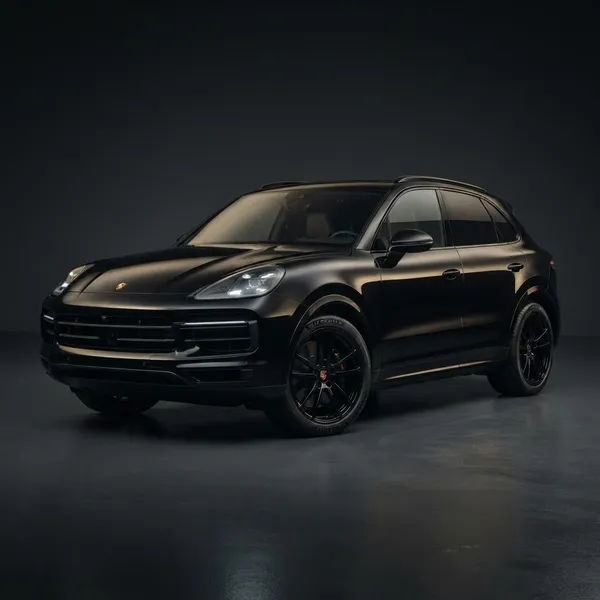Black Porsche Cayenne luxury SUV