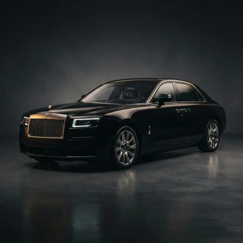Black Rolls Royce Ghost luxury sedan