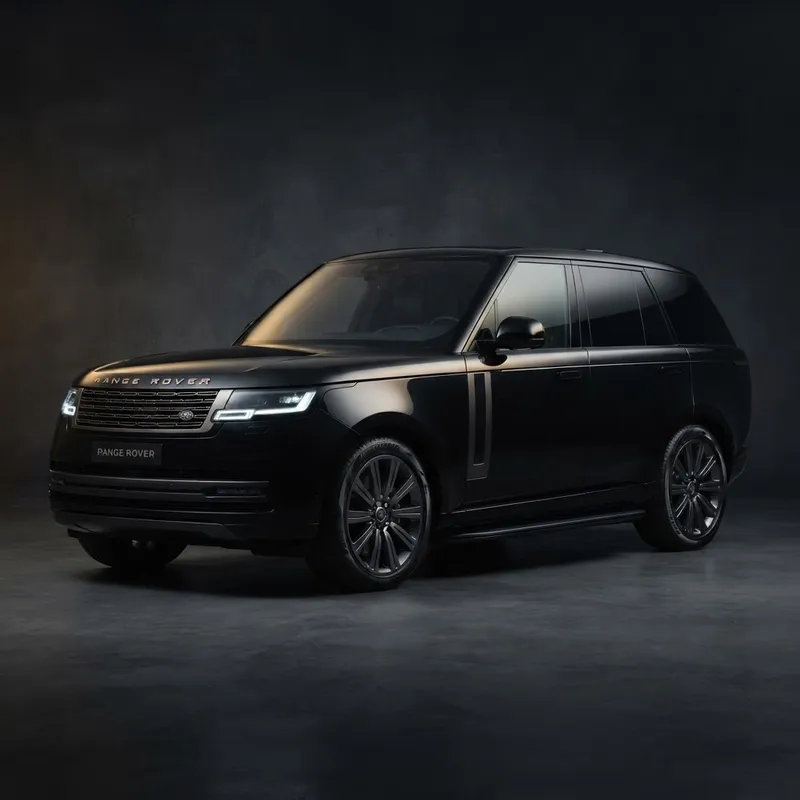 Black Range Rover Vogue luxury SUV